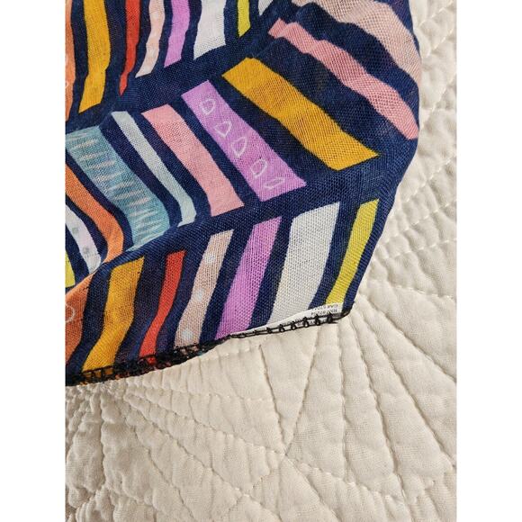 Infinity Scarf Womens 90s Sheer Chevron 10" x 62" - Picture 8 of 8